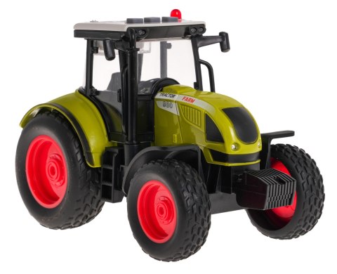 Interaktywny Traktor dla dzieci 3+ Model 1:16 + Dźwięki Światła + Gumowe opony + Napęd na tył