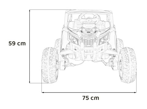 Pojazd Buggy ATV Defend 4x4 Niebieski