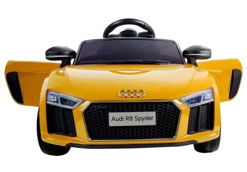 Auto na Akumulator Audi R8 Spyder Żółty Lakierowany