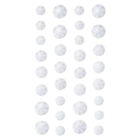 Kryształy samoprzylepne DPCRAFT mix, 32 szt. Śnieżynka