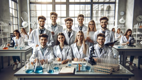 Biały fartuch laboratoryjny kitel Kraków dla studentów 100% bawełna WSZYSTKIE ROZMIARY KRAKÓW Biały fartuch medyczny kitel