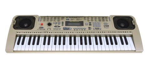 FANTASTYCZNY PRZENOŚNY KEYBOARD 807+ MIKROFON + USB