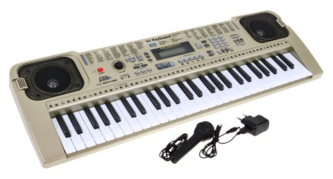 FANTASTYCZNY PRZENOŚNY KEYBOARD 807+ MIKROFON + USB