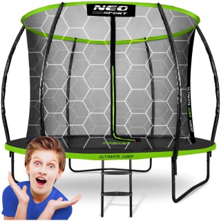 Trampolina ogrodowa profilowana 8ft/252cm z siatką wewnętrzną Neo-Sport