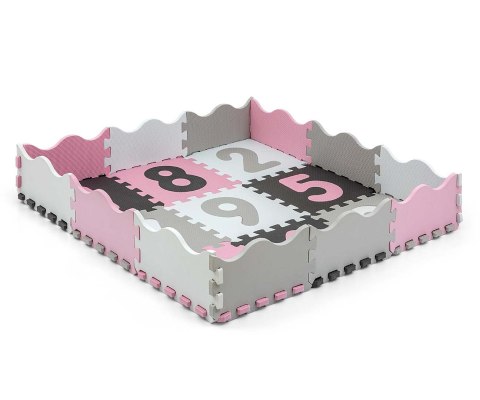 Milly Mally Mata piankowa puzzle Jolly 3x3 Digits - Pink Grey