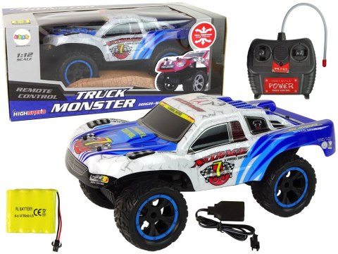 Zdalnie Sterowane Auto RC Truck Monster 1:12 Białe