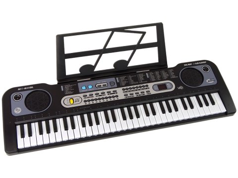 Keyboard z Mikrofonem Instrument Muzyczny Czarny