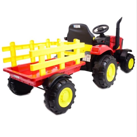 Mocny traktor na akumulator dla dziecka z przyczepą 2x45W hl3388