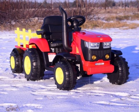 Mocny traktor na akumulator dla dziecka z przyczepą 2x45W hl3388