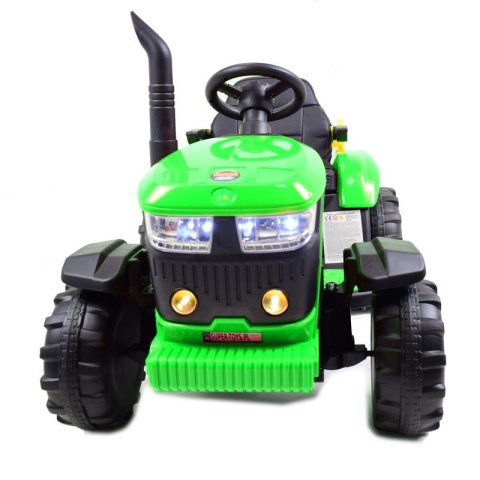 Traktor na akumulator dla dziecka z przyczepą. Miękkie siedzenie, pilot, koła Eva/hl3388