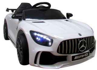 Mercedes GTR-S biały Miękkie koła Eva, miękki fotelik Licencja