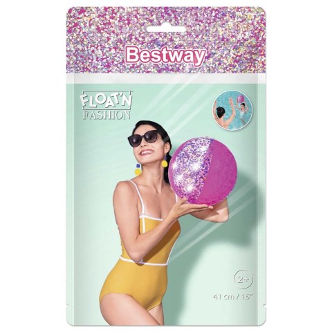 Piłka plażowa 41cm Bestway 31050 różowy