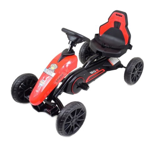 DUŻY GOKART SPEED NA PEDAŁY Z HAMULCEM, REGULOWANE SIEDZENIE, JAKOŚĆ/AHL005