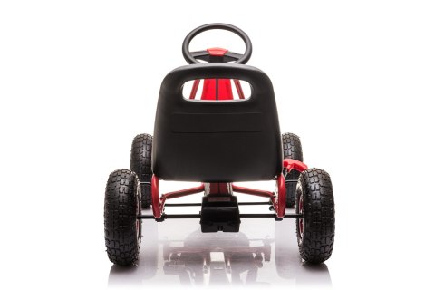 Gokart Na Pedały dla dziecka pompowane koła AIR PerHour Czerwony