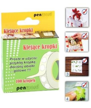 Taśma klejące kropki 250 kropek