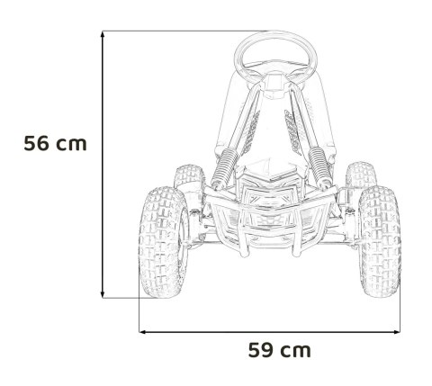 Gokart Na Pedały AIR PerHour Niebieski