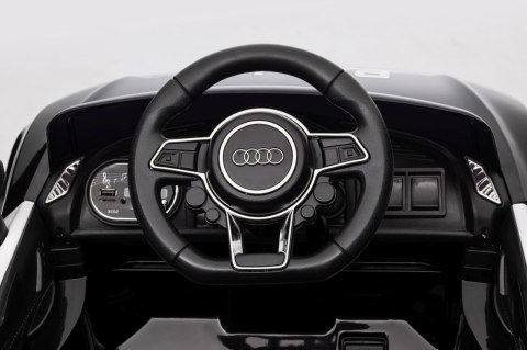 Audi R8 Policja na akumulator dla dzieci Pilot EVA Wolny Start MP3 LED