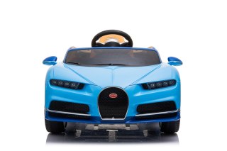 Bugatti Chiron na akumulator dla dzieci Niebieski + Pilot + Bagażnik + EVA + Amortyzatory + Audio LED