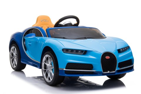 Bugatti Chiron na akumulator dla dzieci Niebieski + Pilot + Bagażnik + EVA + Amortyzatory + Audio LED