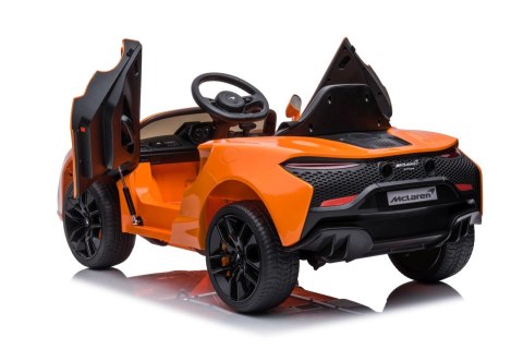 McLaren Artura na akumulator dla dzieci Pomarańczowy + Napęd 4x4 + Pilot + Wolny Start + EVA + Audio LED