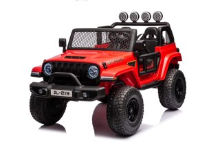 Auto terenowe OFF-ROAD 3.0 dla dzieci Czerwony + Pilot + Wolny Start + Pasy + Audio LED