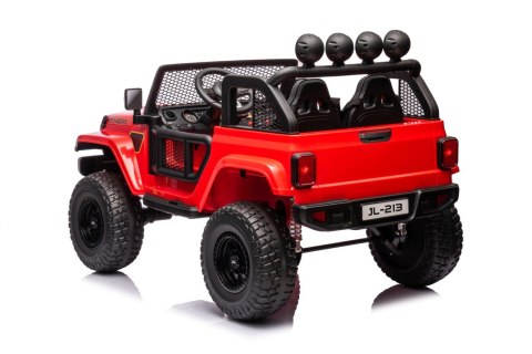 Auto terenowe OFF-ROAD 3.0 dla dzieci Czerwony + Pilot + Wolny Start + Pasy + Audio LED