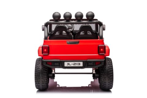 Auto terenowe OFF-ROAD 3.0 dla dzieci Czerwony + Pilot + Wolny Start + Pasy + Audio LED