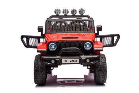 Auto terenowe OFF-ROAD 3.0 dla dzieci Czerwony + Pilot + Wolny Start + Pasy + Audio LED