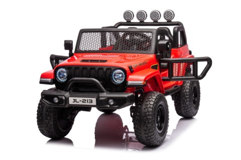 Auto terenowe OFF-ROAD 3.0 dla dzieci Czerwony + Pilot + Wolny Start + Pasy + Audio LED