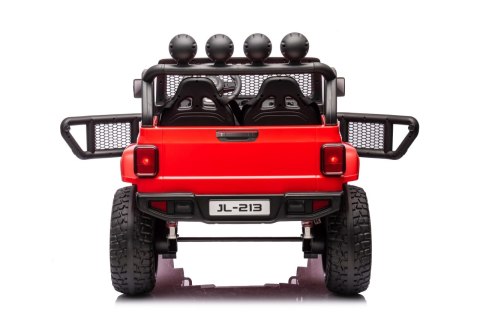 Auto terenowe OFF-ROAD 3.0 dla dzieci Czerwony + Pilot + Wolny Start + Pasy + Audio LED