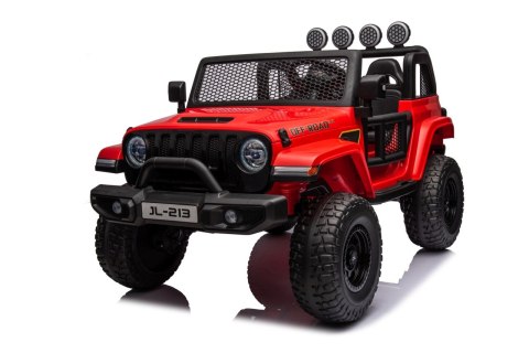 Auto terenowe OFF-ROAD 3.0 dla dzieci Czerwony + Pilot + Wolny Start + Pasy + Audio LED