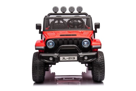 Auto terenowe OFF-ROAD 3.0 dla dzieci Czerwony + Pilot + Wolny Start + Pasy + Audio LED