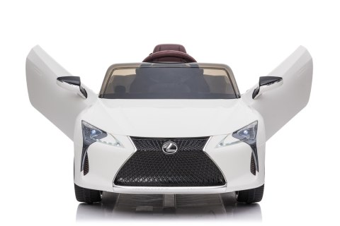 Lexus LC500 na akumulator dla dzieci Biały + Pilot + Wolny Start + EVA + Audio LED