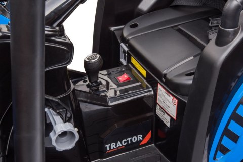 Pojazd MEGA Traktor D68 Z Przyczepką Niebieski