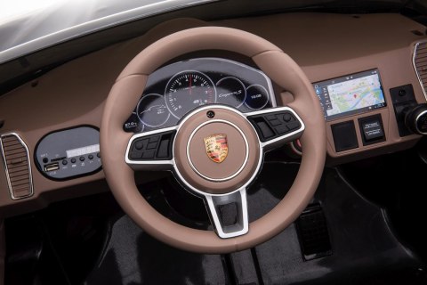 Elektryczny Porsche Cayenne S Czarny lakier Jazda dla dzieci