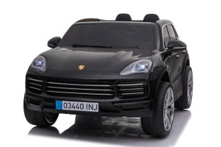 Elektryczny Porsche Cayenne S Czarny lakier Jazda dla dzieci