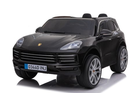 Elektryczny Porsche Cayenne S Czarny lakier Jazda dla dzieci