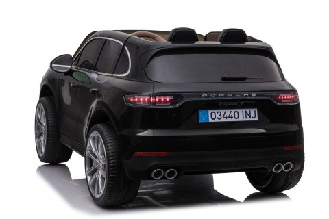 Elektryczny Porsche Cayenne S Czarny lakier Jazda dla dzieci