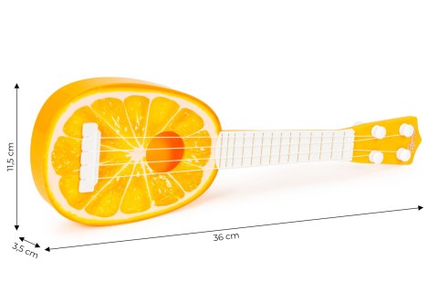 Ukulele gitara dla dzieci cztery struny pomarańcz