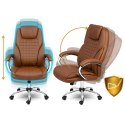 Fotel biurowy Sofotel Batory - brązowy - 240803