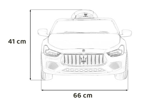 Maserati Ghibli na akumulator dla dzieci Różowy + Pilot + EVA + Wolny Start + LED Audio