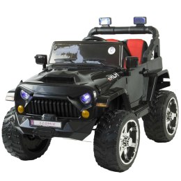 Auto na akumulator dla dzieci 4x4 skóra EVA pilot CAR-JM-17-CZARNY