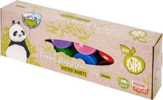 Farby plakatowe ASTRA 12 kolorów - 20 ml, ECO ASTRA