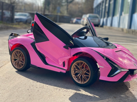 Auto na akumulator dla dziewczynki Lamborghini SIAN Różowy