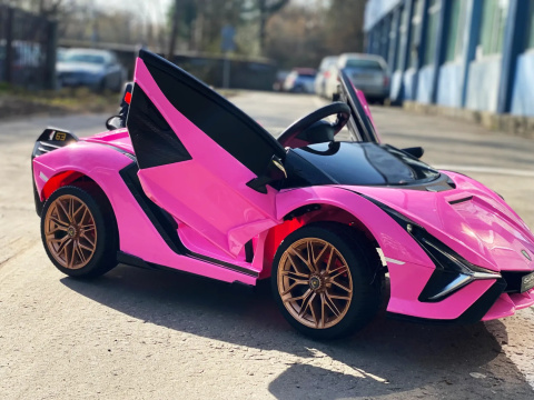 Auto na akumulator dla dziewczynki Lamborghini SIAN Różowy