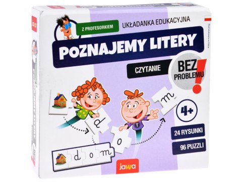 Jawa gra edukacyjna układanka Poznajemy LITERY z profesorkiem GR0662