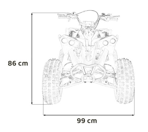 Pojazd Quad Spalinowy RENEGADE HIPERFECT 125CC Żółty