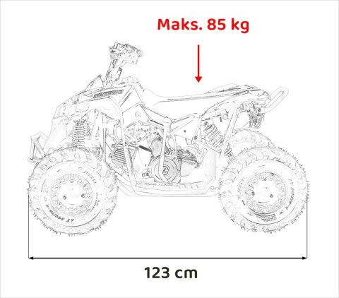 Quad Spalinowy dla dziecka RENEGADE HighPer 110CC do 50km/h Czerwony