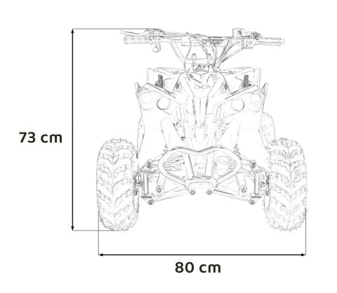 Quad Spalinowy dla dziecka RENEGADE HighPer 110CC do 50km/h Czerwony