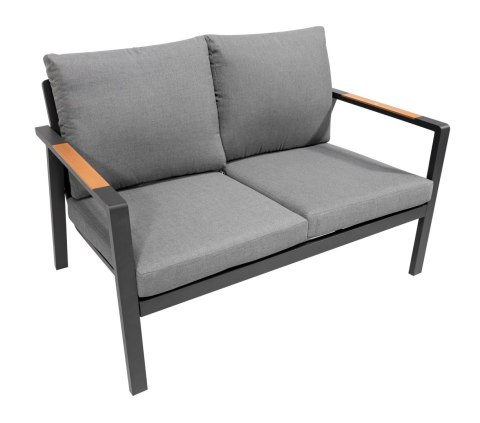 Meble Ogrodowe Aluminiowe Sofa + Dwa Fotele + Stolik